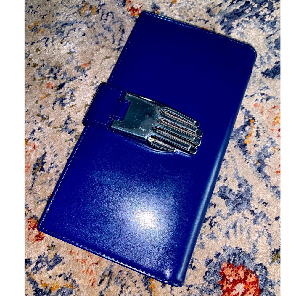 Opening Ceremony Hand clasp clutch indigo